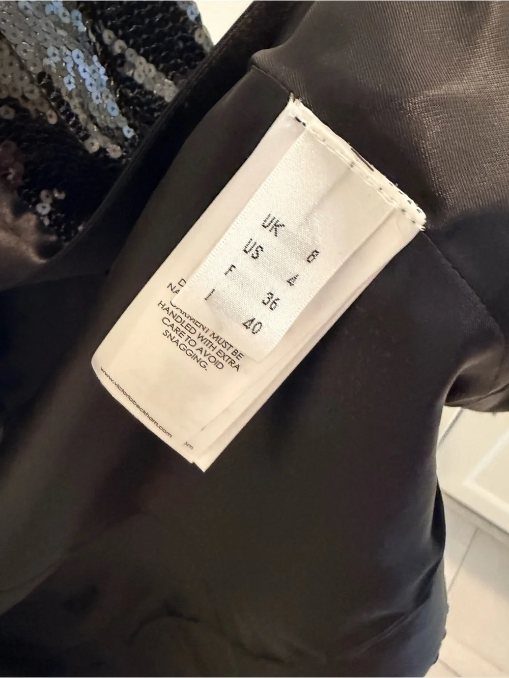 Victoria Victoria Beckham sequin open blazer